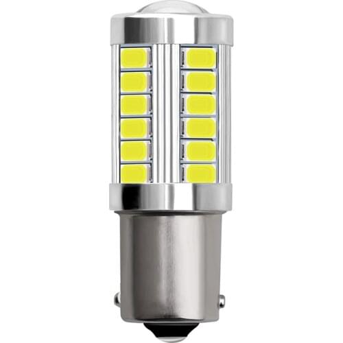 1156 7506 BA15S P21W 1157 BAY15D LED for Car Tail Bulb Brake Lights 12V Auto Reverse Lamp Daytime Running Signal Light 33SMD