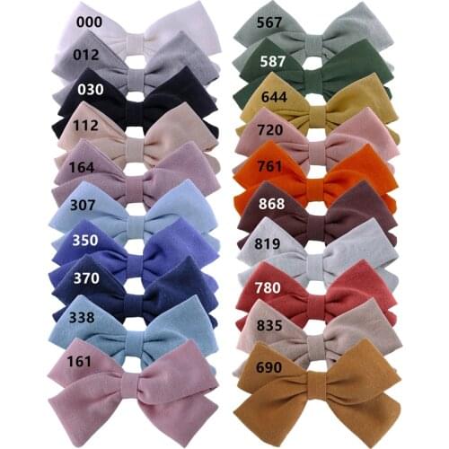 2 PCS Linen Bow Hair Clips for Baby Girls Hairbow Kids Women Hairgrips Alligator Clips Hair Bows Accessories