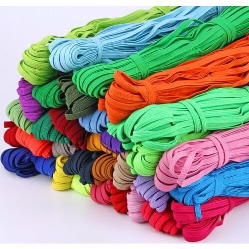 6mm Elastic Band Colorful Soft Latex Yarn Elastic Bands Rubber Band DIY Pregnant Baby Sewing Garment Applique Bags Accessories