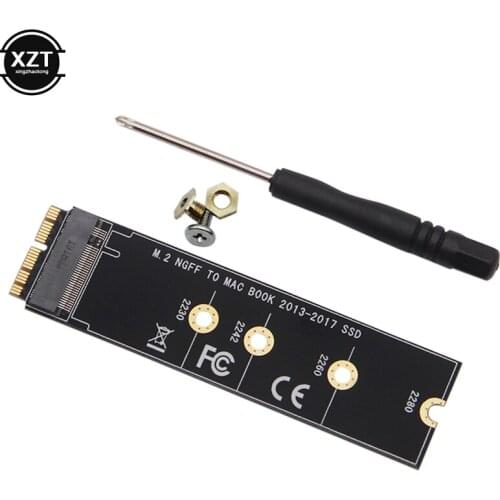 M.2 NVME SSD Convert Adapter Card for MacBook Air Pro Retina 2013-2017 NVME/AHCI SSD Upgraded Kit For A1465 A1466 A1398 A1502M.2