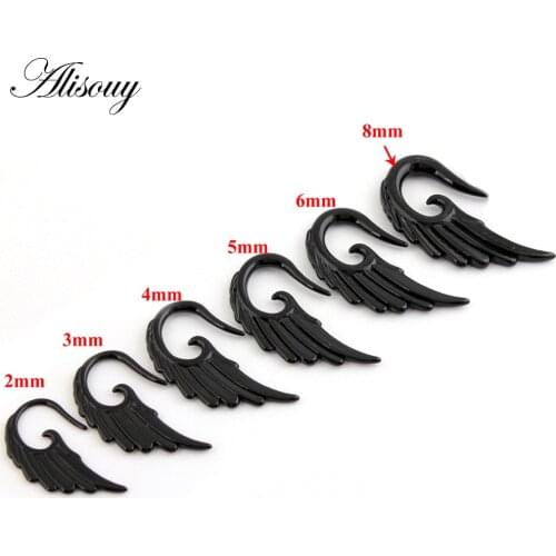 Alisouy Acrylic Ear Plugs Tunnels Ear Spiral Piercing Taper Stretcher Expander Ear Plugs Tunnels Piercing Jewelry