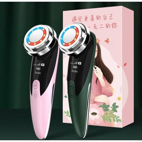 Facial Massage Beauty Equipment Ultrasonic Introduction Radio Frequency Mesotherapy Electroporation Wrinkle Removal