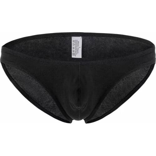 1 Piece of Mens Fashion Underwear Cotton Elastic Comfortable Briefs Solid Color Underwear Sexy Exotic Underwear Set