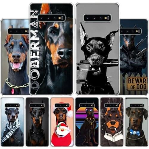 Doberman animal dog Phone Case For Samsung Galaxy A51 A71 A70S A50S A30S A10 A20E A40 A41 A01 A21 A6 A7 A8 A9 Shell Cover