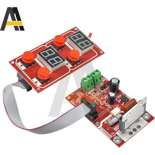 LCD Digital Spot Welder 40A 100A Adjustable Time Current Controller Spot Welding Machine NY-D04 AC 9V Transformer Control Board