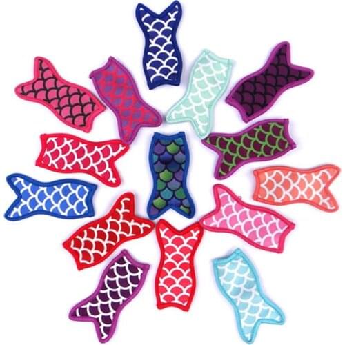 Ice Cream Holders Cute Mermaid Printing Sublimated Freezer Popsicle Sleeves for Kids Summer Lily Kitchen Tools