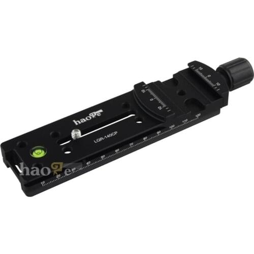 Haoge 140mm Nodal Slide Double Dovetail Macro Rail & Quick Release Clamp for Panoramic Close Up fit Arca RRS