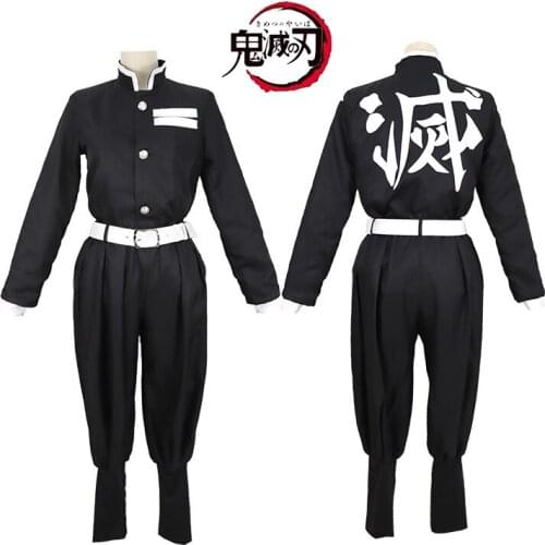 Anime Demon Slayer Kimetsu No Yaiba Cosplay Kisatsutai Team Uniform Set Kamado Tanjirou Costume Cosplay Uniform Halloween