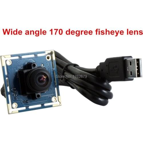 MJPEG 30fps 640 x 480 VGA 170 degree fisheye lens OV7725 mini usb camera module support IR Cut ELP-USB30W04MT-L170