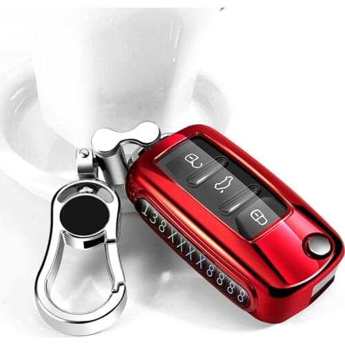 Soft TPU Car Key Case Full Cover Shell For Volkswagen Polo Bora Tiguan Passat Golf 6 Lavida Scirocco Car Anti-lost number plate