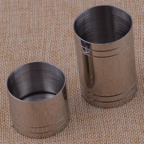 LETAOSK Thimble Stainless Measures 25ml 50ml Bar Jigger Spirit Shot Wine Measures Cups Bar Tool