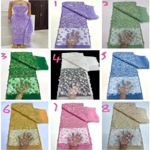 JNP KAKATEX Nigerian Velvet Lace Fabric High Quality African 3D Net Lace Fabric Wedding French Tulle Lace Material For Dress