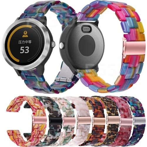 Essidi 20 22mm Resin Bands For Garmin Vivoactive 3 Music 4 Watch Wrist Strap Loop For For Venu Sq 2 Forerunner 55 245 Bracelet