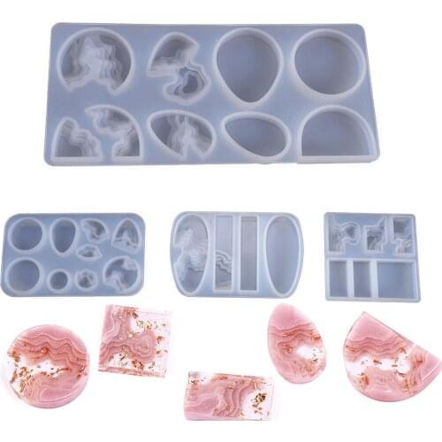 1pcs Crystal Epoxy Resin Mini Island Silicone Resin Molds For DIY Jewelry Necklace Earrings Pendant Charms Accessories Making