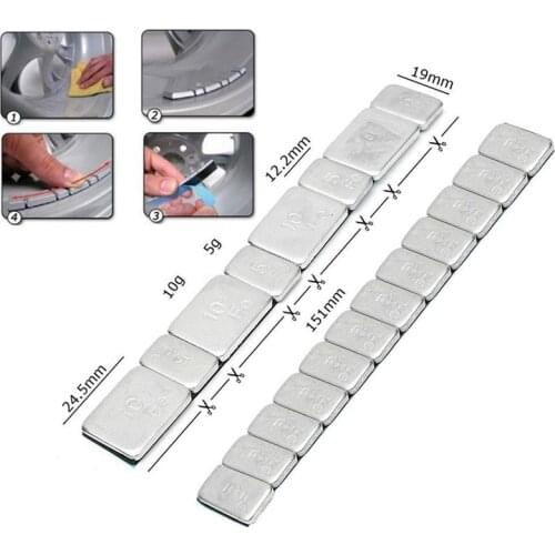 1pc Universal Auto Accessories Car Truck Adhesive Wheel Tire Balance Weights Wheel Tyre Balancing Bar Sticker 60g