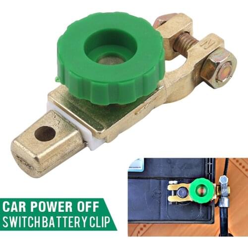 1pcs Universal Car Battery Switch Battery Terminal Switch Quick Cut-off Disconnect Protector RV Car Battery Power-off Switch