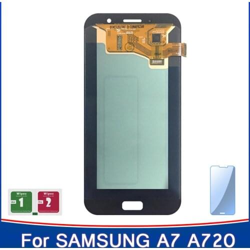 100% New A7 LCD Display For Samsung Galaxy A7 2017 A720M A720Y SM-A720F A720FD A720 Super AMOLED LCD Touch Screen Sensor Panel