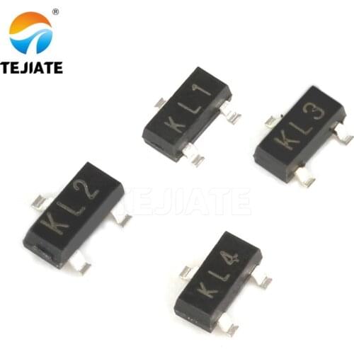 100pcs BAT54C KL3 BAT54LT1 Schottky diode SOT23 BAT54S KL1 KL4