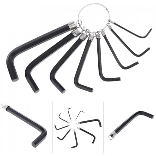 8 IN 1 Bicycle Hexagon Wrench Keychain Tool Set with 8 Different Size Cycling Gear Bicycle Tools Multifunction Tools