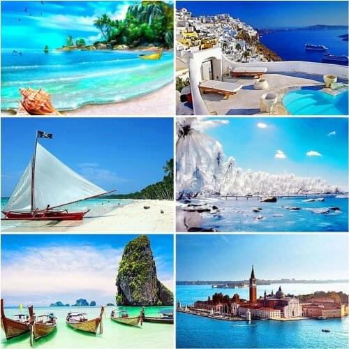 Evershine 5D Diamond Painting Full Square Seaside Diamond Embroidery Sale Scenery Diamond Mosaic Scenic Rhinestones Pictures