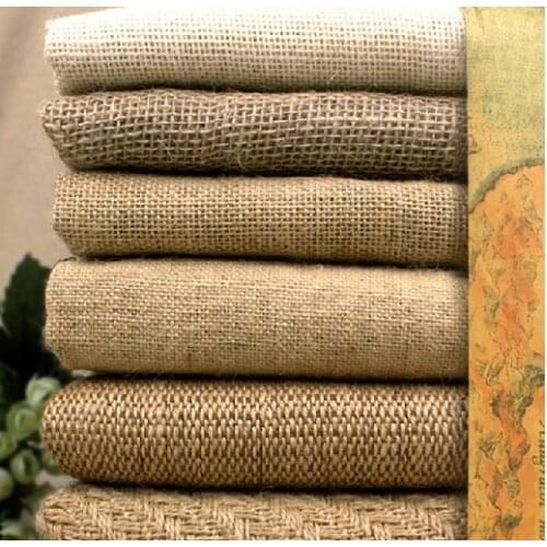 Free shipping 60 # Old burlap sack cloth yellow linen cloth background cloth DIY handmade tea ceremony