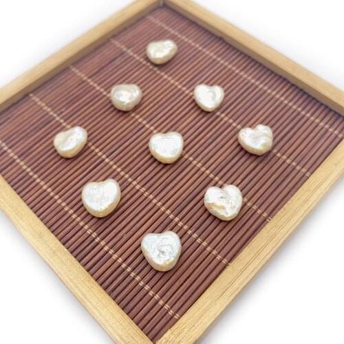 Boutique Love Heart Shape Natural Baroque Pearl Peach Heart Jewelry Beads for DIY Pearl Bracelet Pendant Handmade Accessories