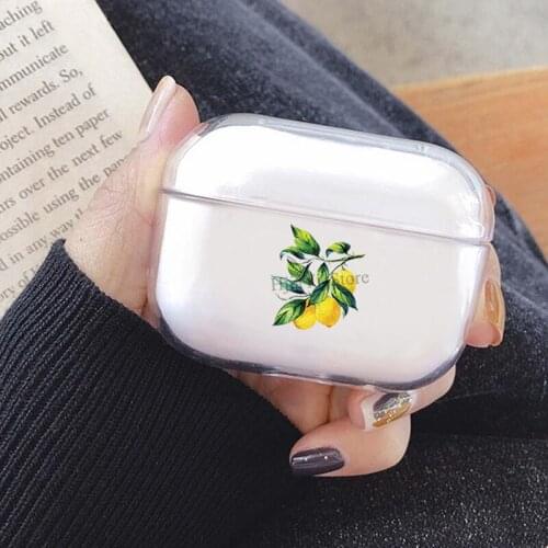 Lemon floral TPU Case For Airpods Pro Earphone Case For Airpods Wireless Bluetooth Case For AirPods 3