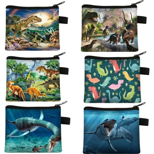 Dinosaur Coin Purse Teenager Wallet Boys Girls Coin Money Bags Little Girls Purses and Handbags Key Credit Card Holder Bag