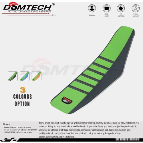 DSMTECH 3Colours Option Artificial leather Soft-Grip Soft Seat Cover For SXF EXC CRF YZF WRF TE FE 2005-2018 and fit good