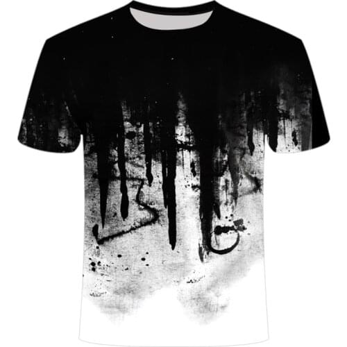 New outdoor quick-drying mens T-shirt camouflage short-sleeved round neck sports military T-shirt camouflage 3D casual T-shirt