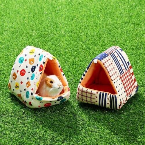 Guinea Pig Hamster Cage Soft Warm Cotton Small Animal Sleeping Nest Bed Mat Accessories For Pets Rat Ferret Honey Glider House