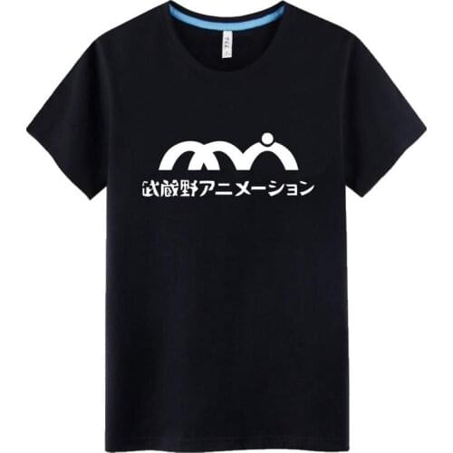 High-Q Unisex SHIROBAKO Musashino-shi cotton Loose T-Shirt Tee t shirt