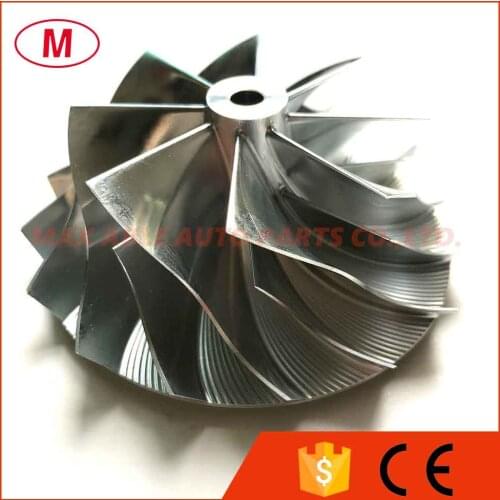 K24 58.00/75.00mm 8+8 blades High Performance Turbo Billet compressor wheel/Aluminum 2618/Milling wheel for turbocharger