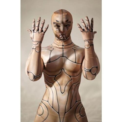 Halloween robot costume future boyfriend girlfriend nightclub technology theme stage dance wear