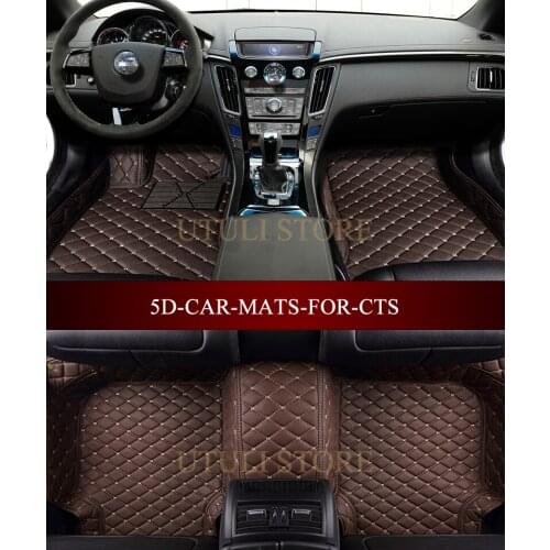 Leather Car floor mats for Cadillac CTS CT6 XT5 SLS custom fit car styling all weather carpet floor liners foot mats