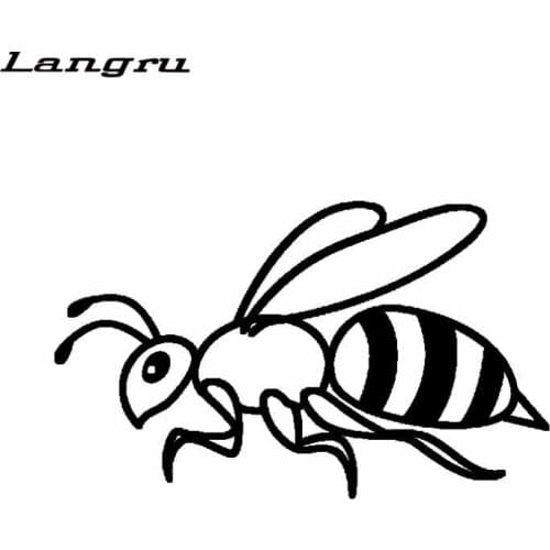 Langru 16CM*9.6CM Cartoon Insect Bug Sprout Dazzling Vinyl Decal Nice Car Sticker Accessories Jdm