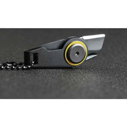 Mini Zipper Knife Outdoor Survival EDC Gadget Keychain Pendant Pocket Knife