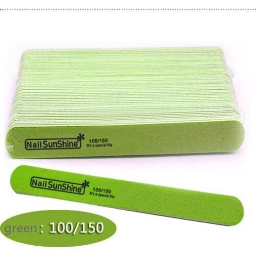 50 Pcs Strong Thick Wood Nail Files 180/240 120/180 240/320 100/150 Lima Buffer Manicure Tool