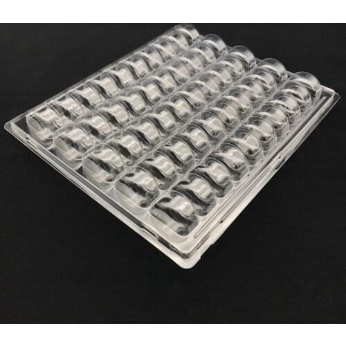 Clear PET Closeable French Macaron Storage Trays - Holds 50 Macarons Per Set - Pack of 4Sets