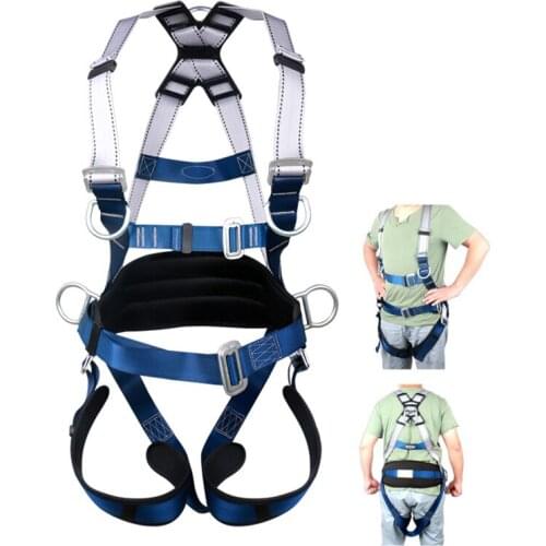Outdoor High Altitude Safety Belt for Mountain Climbing Working Aloft Climbing Rock Harness Adjustable full Body Protective