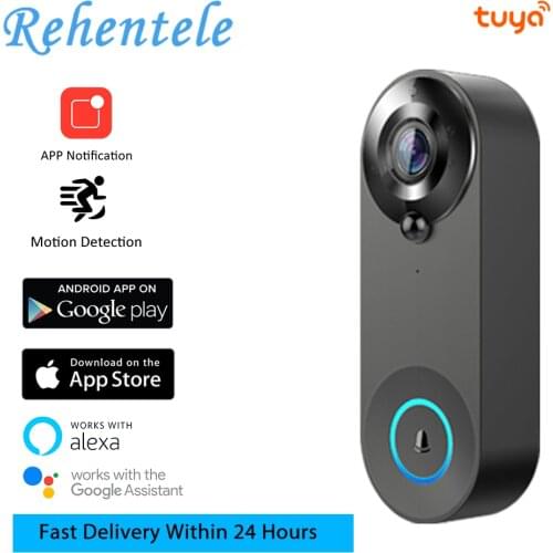 Tuya 1080P Smart WiFi Video Doorbell Smart Home Video Intercom Doorbell Camera SmartLife APP Works With Google Home Alexa