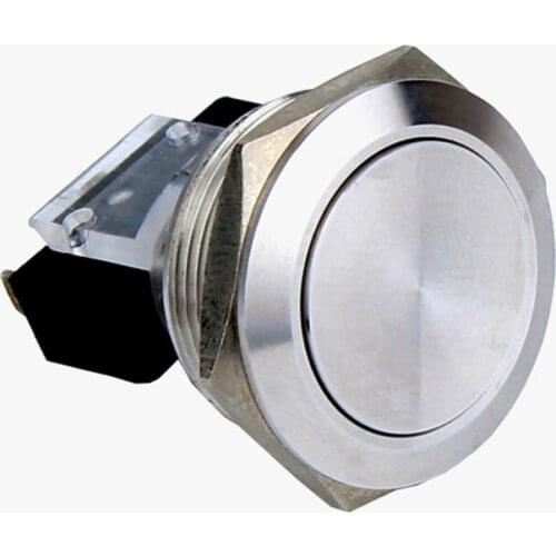 Waterproof Switch Momentary 22mm Stainless Steel Metal Push Button 1NO