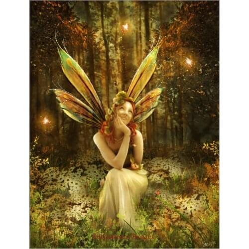 Embroidery Counted Cross Stitch Kits Needlework - Crafts 14 ct DMC Color DIY Arts Handmade Decor - The Fairies Vale
