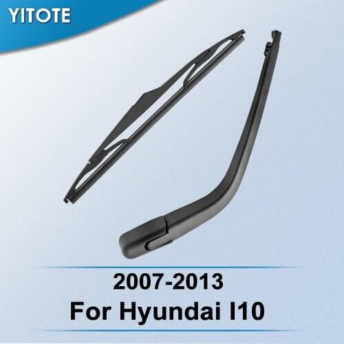 YITOTE Rear Wiper & Arm for Hyundai I10 2007 2008 2009 2010 2011 2012 2013