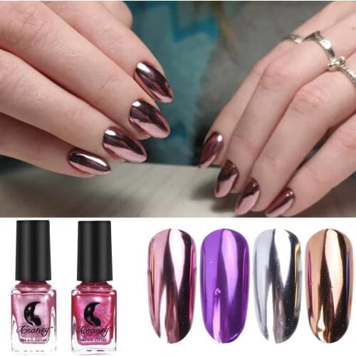 Gold Silver Mirror Nail Gel Polish Nail Art Glitter Rose UV Gel Polish Semi Permanent Hybrid Decoration Nail Art Design Varnish