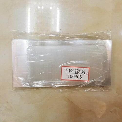 100pcs/lot For iPhone 12 7plus 8 8plus X XS MAX XR Plastic Seal Factory Screen Protector Film for New Mobile phone
