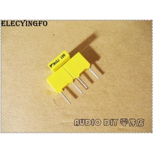 20PCS/100PCS THOMSON TPC 3300pF 100V 100V3300pF 5% MKT Film Capacitor 3.3nF 100V3.3nF 332 100V332
