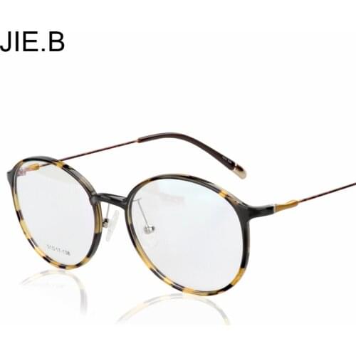 2017 High Quality Tungsten Titanium Glasses Frame Men Ultem Round Eyeglasses Frame Woman Computer Goggles Prescription Eyewear