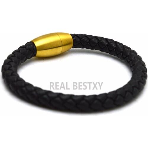 5pcs/lot Trendy Leather Bracelets Men Stainless Steel Multilayer Braided Rope Bracelets for Male Female Bracelets Jewelry