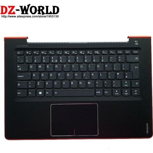 UK English Backlit Keyboard With Touchpad Shell Palmrest Upper Case With for Lenovo 510s-14 310S-14 IKB ISK Laptop 5CB0L45049